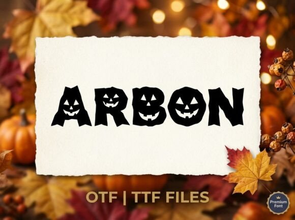 Arbon: A Bold and Artistic Display Font