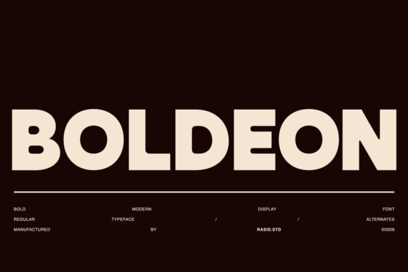 Boldeon: A Bold Typeface for Impactful Design