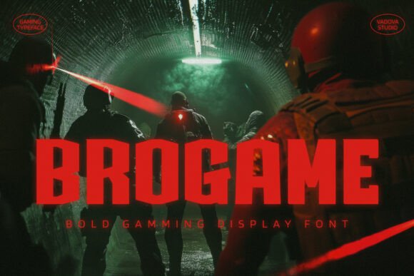 Brogame: Bold Typography for Modern Gaming Design