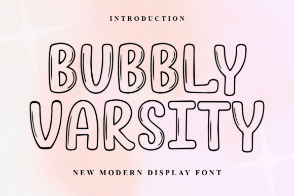 Bubbly Varsity: A Warm and Playful Font for Creative Projects