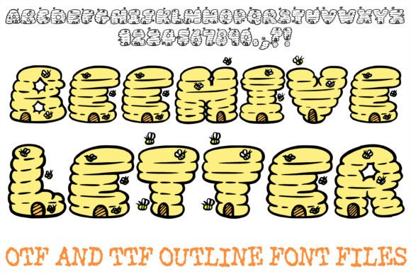 Create a Buzz with Beehive Letters: A Whimsical Display Font for Your Brand