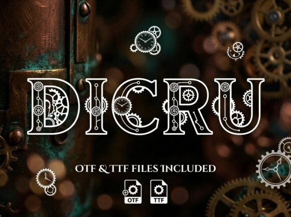 Dicru: Mastering High-Impact Design with an All-Caps Display Typeface