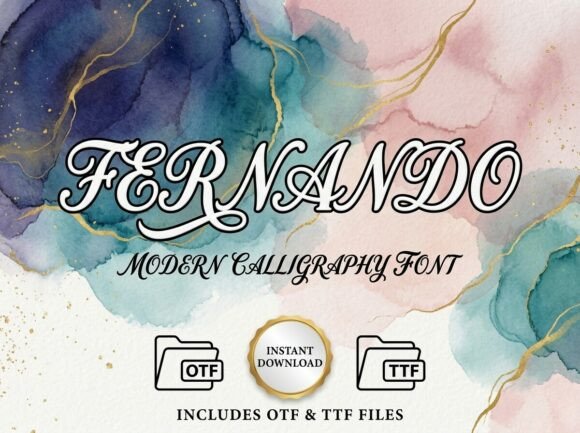 Discover the Bold Elegance of Fernando: A Decorative Display Font