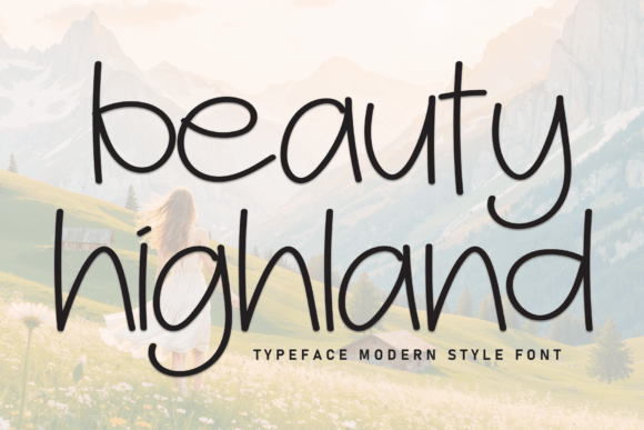 Discover the Charm of Beauty Highland: A Handwritten Display Font