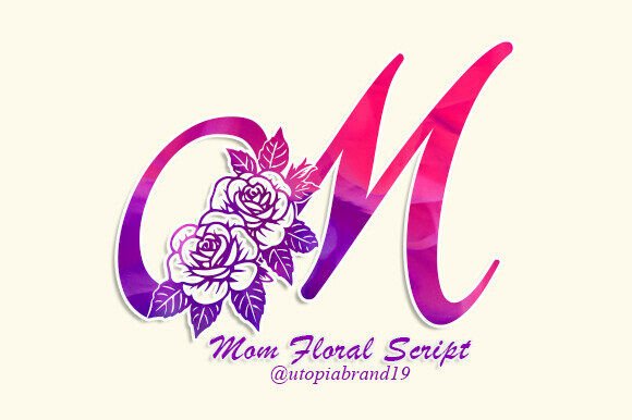 Discover the Elegance of Mom Floral Script Monogram