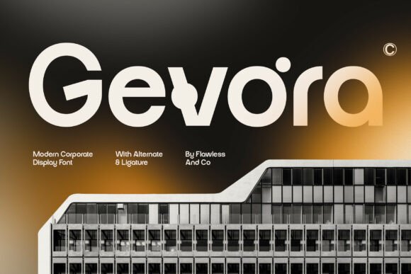 Discover the Versatility of Gevora: A Modern Corporate Display Font