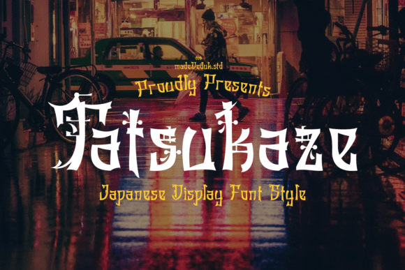 Discovering Tatsukaze: A Unique and Elegant Japanese Display Font