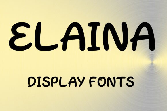 Elaina Font: Bold Hand-Drawn Charm for Creative Branding