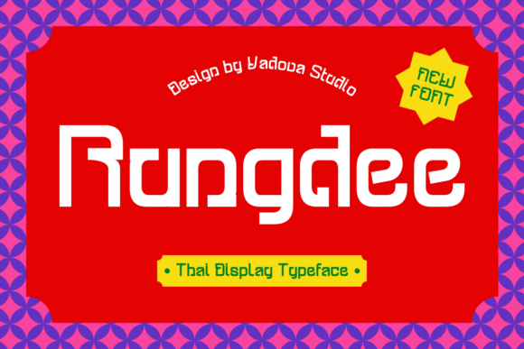 Elevate Your Designs with Rungdee Thai Display Font