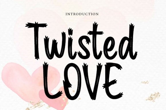 Embrace the Charm of Twisted Love: A Decorative Font for Creative Expression