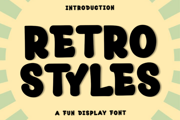 Embrace the Magic of Retro Styles: A Festive and Merry Typeface