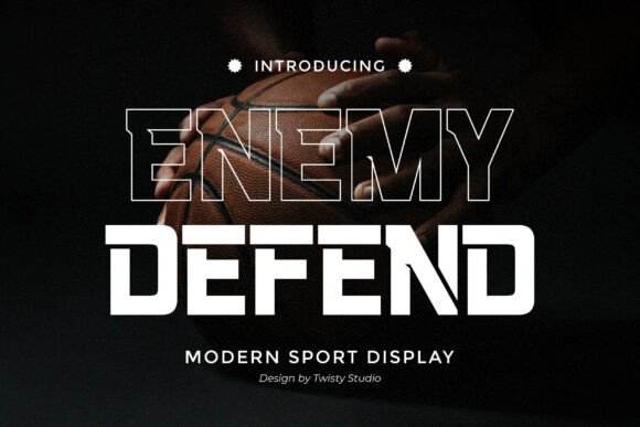 Enemy Defend: A Bold and Impactful Typography Choice