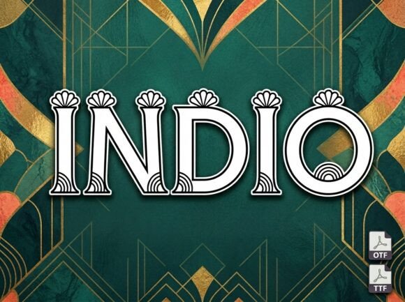 Indio Font: Bold Decorative Display Typography