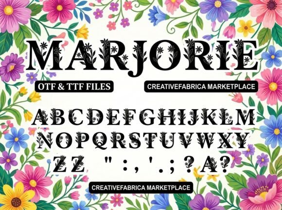 Marjorie: A Stunning Decorative Display Font for Creative Impact