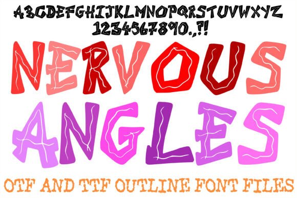 Nervous Angles: A Vibrant and Edgy Display Typeface