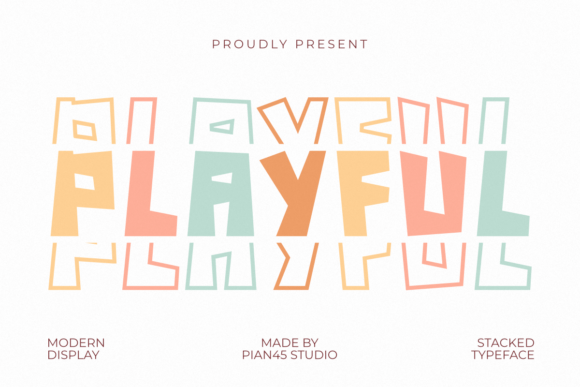 Playful Stacked: A Vibrant and High-Energy Modern Display Font