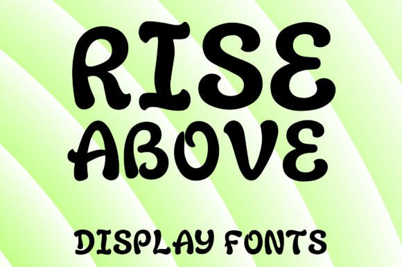 Rise Above: Elevate Your Aesthetic with a Chunky, Groovy Display Font