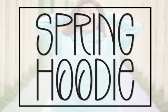 Spring Hoodie: A Whimsical and Elegant Font