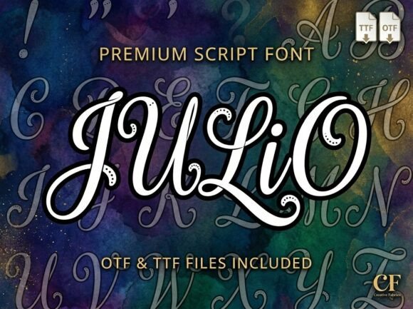 Unleash Creativity with Julio: A Bold and Versatile Decorative Display Font